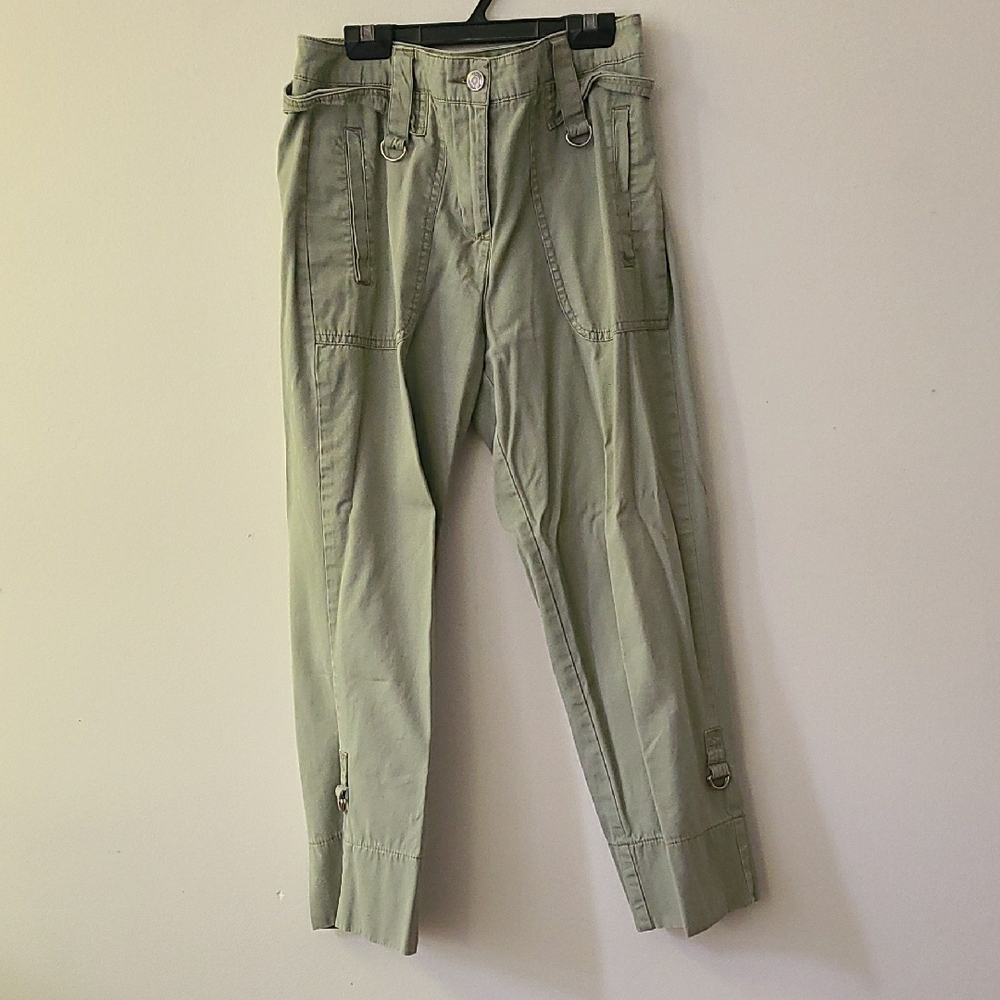 Cherokee Green Cargo Pants Relaxed Fit Utility Style